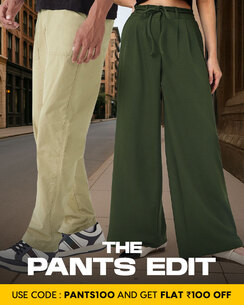 Bewakoof - The Pants Edit - Flat Rs. 100 Off