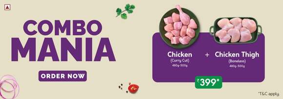 FreshToHome - Combo Mania- Chicken Special for Rs. 399*