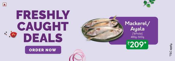 FreshToHome - Freshly Caught Mackerel - Rs.209