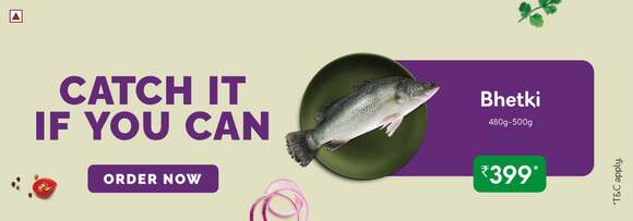 Freshtohome FreshToHome - Bhetki Fish - Rs. 399 Only! Order Now