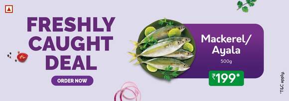 Fresh To Home - Freshly Caught Mackerel Deal - Rs.199*