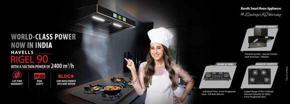 Havells Havells - Revolutionize Your Kitchen with 2400 m³/h Suction Power