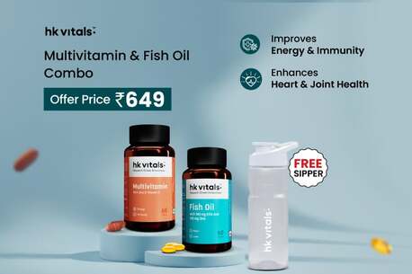 Healthkart Healthkart - Multivitamin & Fish Oil Combo - Rs.649 with Free Sipper Offer