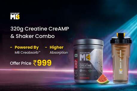 Healthkart Healthkart - Creatine CreAMP & Shaker Combo - Rs. 999 Offer