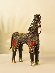 Jaypore Jaypore - Elegant Decorative Horse Figurine
