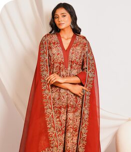 Jaypore Jaypore - Elegant Embroidered Suit Collection