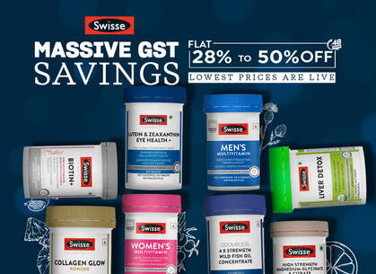 Swisse - Flat 28% to 50% Off - Massive GST Savings