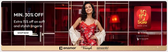 Tata CLiQ - 30% Off- Luxurious Lingerie Sale