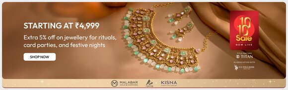 Tata CLiQ - Festive Jewellery Starting at Rs. 4,999 - Extra 5% Off