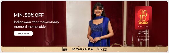 Tatacliq Tata CLiQ - Indianwear Extravaganza- Min. 50% Off