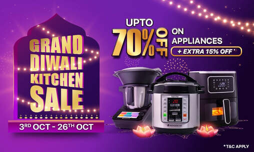 Wonderchef Wonderchef - Grand Diwali Kitchen Sale- Up to 70% + Extra 15% Off on Appliances